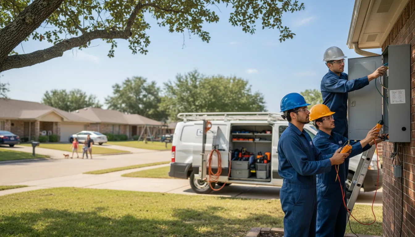 Certified electrician providing emergency electrical services in Mirando City, TX